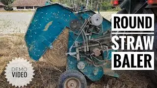 ROUND STRAW BALER | AAMBAL C00-445 | JOHN DEERE | COMPLETE WORKING | MODERN AGRICULTURE MACHINES |