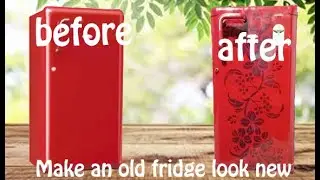 #fridge    make old fridge look new | how to paint refrigerator