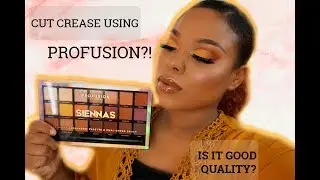 PROFUSION SIENNAS PALETTE | SUNSET CUT CREASE WITH A 10$ PALETTE!!