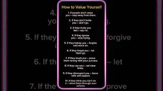 How to value yourself #english #motivation #quotes #motivational #words #manipulation #hope
