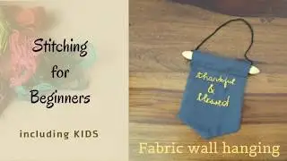 Make a fabric wall hanging(banner) | Easy tutorial | DIY wall hanging | Opus Bliz