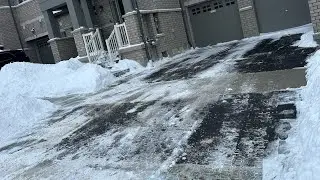BIG SNOW STORM IN TORONTO | battle of cleaning snow on time | winter storm 