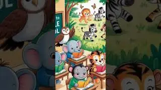 School Rhymes for children | Animal rhymes | Good habit rhymes | #children #aminals #rhymes #shorts