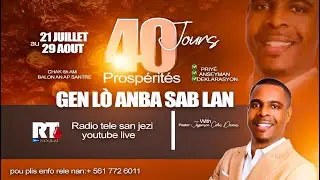 40 Jou prosperite | Gen lo anba sab la | 6AM PRIYE | JR22| PST. JEFFERSON COLES DECEUS