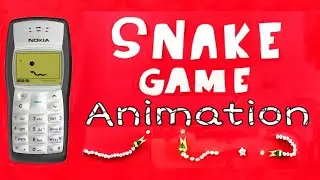 Stop Motion Animation Of Snake Game Of Nokia || Stop Motion With Paper Using Mobile Phone #shorts