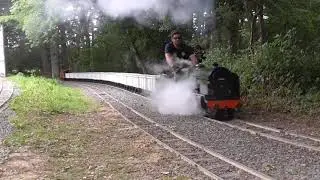 10 1/4 inch gauge demonstration freight train at the Ingfield Light Railway