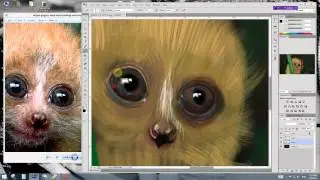 blinkART&trade; - Adobe Photoshop - Speed painting 7 ( Slow Loris )