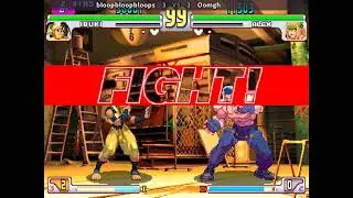 SFIII: rdStrike bloopblopbloops (Ibuky, Chun, Ibuky) vs Oomgh (Alex)