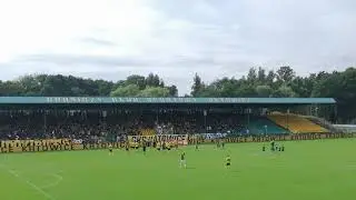 Za G&oacute;rny Śląsk Za GKS - blaszok odleciał w meczu GKS Katowice - Zagłębie Sosnowiec 22.08.2021r