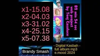 Brandy Smash. full album 82m54s  Digital  Kasbah 2024