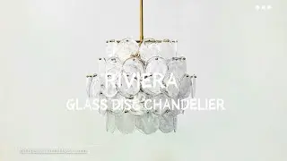 RIVIERA GLASS DISC CHANDELIER