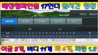 말하는데로 9홀 10언더 17언더 영상! #고화질  #골프존 #동호골프존파크