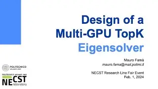 Design of a Multi-GPU TopK Eigensolver