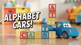 Colorful Cars Teach Letters T, U, V, W - Kids Love It