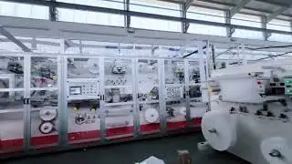 1000 PCS high speed sanitary pad making machine#sanitarynapkinmachine #womansanitarypad
