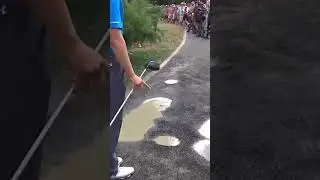 Jordan Spieth puddle drop ruling during 2016 pga championship