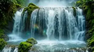 Tropical Waterfall Relaxing Water Sounds for Deep Relaxation