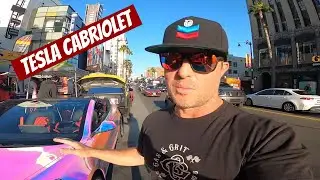 La Tesla cabriolet de Elon Musk du jamais vu