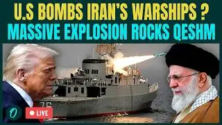 U.S BOMBS Iran&rsquo;s IRGC Navy In Qeshm LIVE| BLAST Rocks Qeshm MOMENTS After Trump&rsquo;s Warships MOVE AWAY