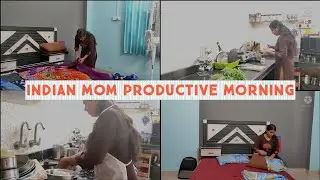 Daily routine vlog|🌷🥀Indian mom productive daily routine😇|Real homemaker vlog🌹 🌼