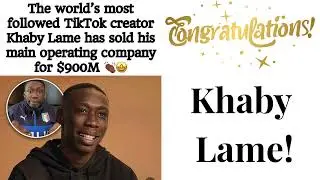 TikTok creator Khaby Lame has sold his company for $900 million dollars