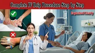 IV Drip Procedure Step by Step | IV Infusion Procedure