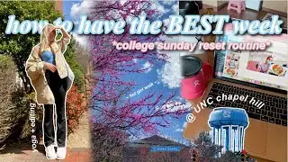 college sunday reset routine @ unc chapel hill! *pov: u prep for the best week ever* | Isabella LoRe