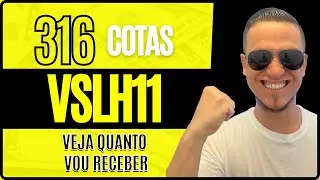 316 COTAS DO VSLH11: VEJA QUANTO VOU RECEBER