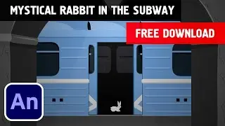 Mystical Rabbit in the Subway in Adobe Animate CC (LINK IN DESCRIPTION)