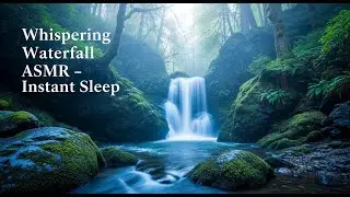 Whispering Waterfall Night &ndash; Instant Deep Sleep Relaxation (ASMR Nature Sounds)