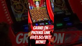 Phoenix Link GRAND Jackpot at $1.50/Bet! Incredible!! #slot #daily
