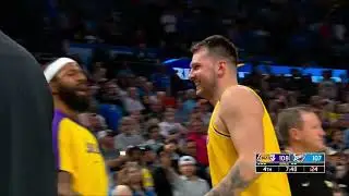 Luka Doncic gets ejected for talking to a fan vs OKC Thunder 😳