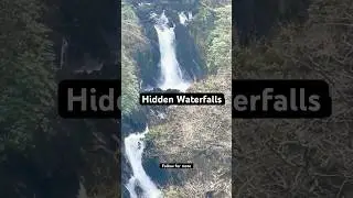 Hidden Waterfall in Wales United Kingdom #shorts #waterfalls #wales #travel