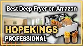 Hopekings Professional-style Deep Fryer with Dual Baskets - Best Deep Fryer on Amazon