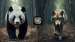 Panda vs Wolf vs other Wild Animals! Battle in the Bamboo Forest 🤩!
