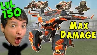 MAX DAMAGE TITAN - Level 150 AO MING Gameplay War Robots 5.6 WR