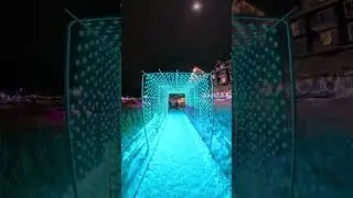 Vila da Blue Mountain Village iluminada para o Natal