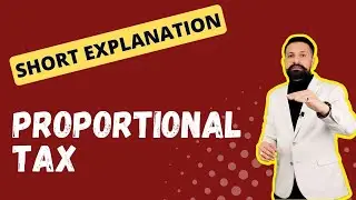 PROPORTIONAL TAX (Short Definition + Explanation) in English language