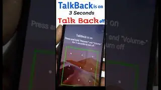 Talkback is on press and hold volume and volume for 3 seconds to turn off |Solved #shorts