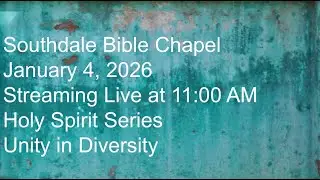 Sunday Service | January 4 2026 @ 10:00 AM | Holy Spirit Series | Unity in Diversity