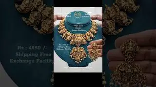 One Gram Gold Jewellery by #kesannovus #necklace #earrings #longharam #beads #pearl #wedding #bride