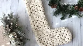 Granny Christmas Stocking Crochet Pattern