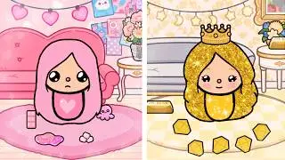 My sister has golden hair🥺/ Toca Sad Story🥺/ Toca Boca💛