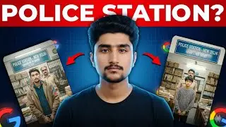 Police Station Realistic Ai Photo Editing | Gemini Police Station Arrest Trending Photo Tutorial.