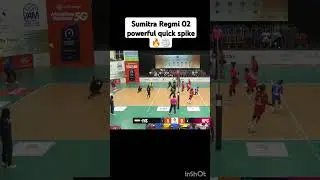 Sumitra Regmi 02 quick spike volleyball 🏐❤️