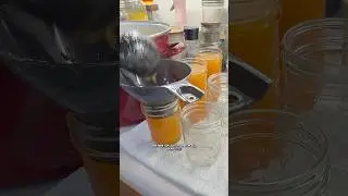 Canning peach jam 🍑 #canning #canningandpreserving #peaches #homestead