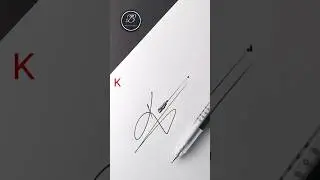 K Letter Creative Signature Design Idea #shorts #howtosign #signaturestyle