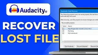 Как восстановить утерянный файл Audacity (даже если вы его не сохраняли)