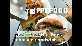 Shake Shack Hot Ones chicken sandwich and fries