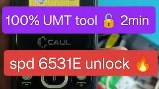 spd 6531e umt tool only 🔥 password unlock 🔓